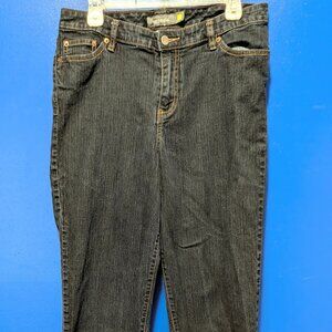 Woman's Classic Runway Venezia Jeans size 2 stretch fit (35" waist) Dark Blue